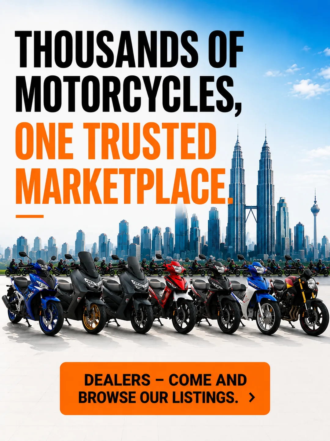 Thousands of motorcycles, one trusted marketplace