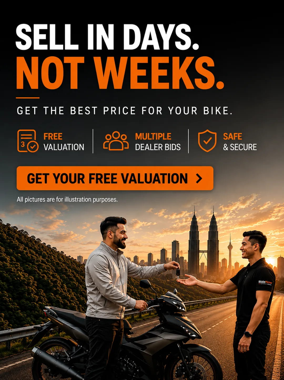 Sell in days, not weeks — get the best price for your bike